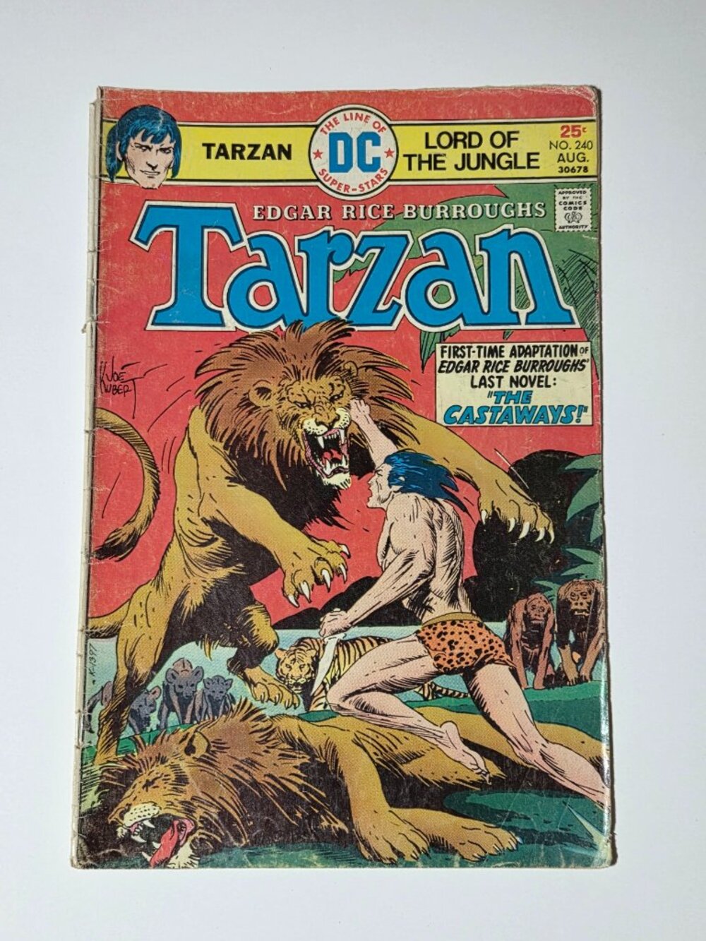 Tarzan Lord of the Jungle Comic Book #240 Edgar Rice Burroughs
